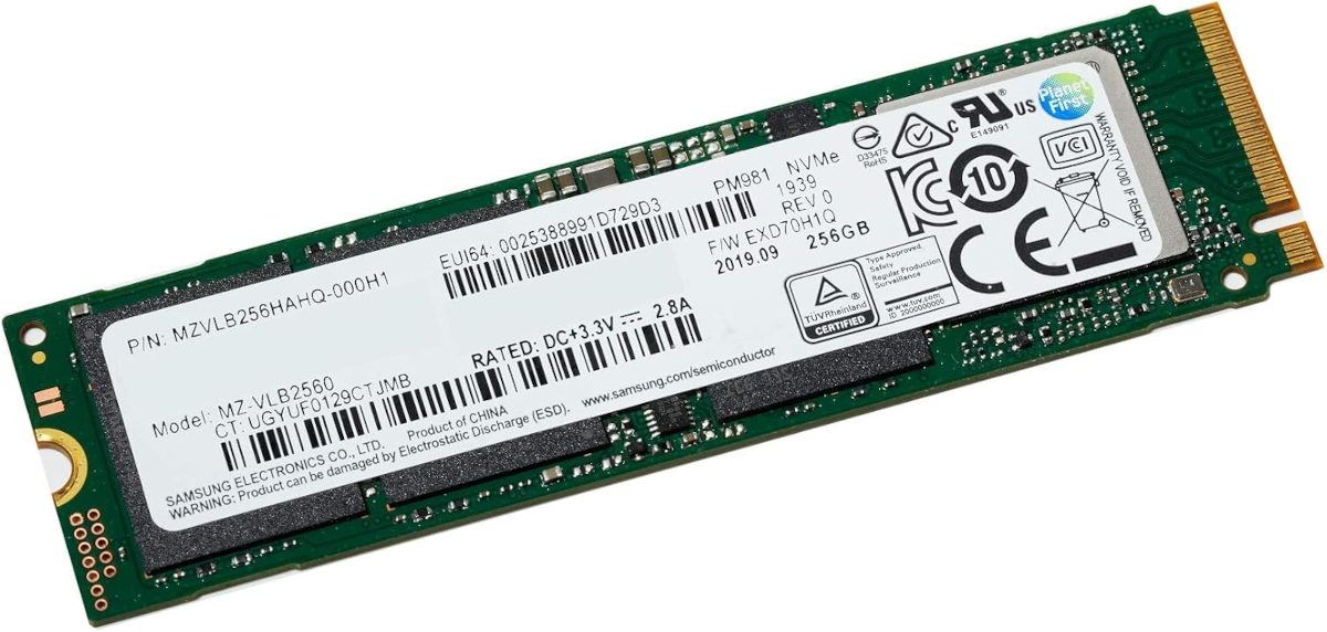 Disco Duro Samsung 256GB NVMe MZ VLB256 FULL