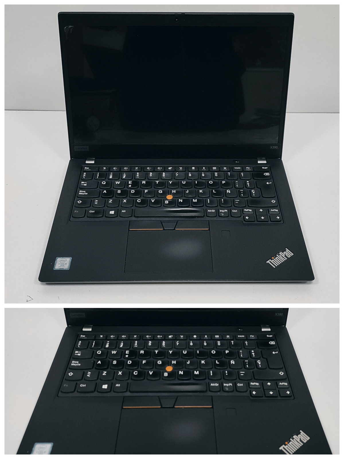 Portatil Lenovo X390 Teclado Gastado